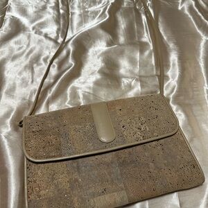 Lisette Cork Cross Body or Clutch Bag in Classic
